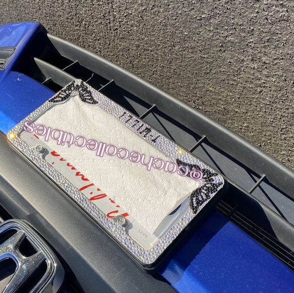 Icy License Plate Cover - Bling Plate Cover - Picture 3 of 3